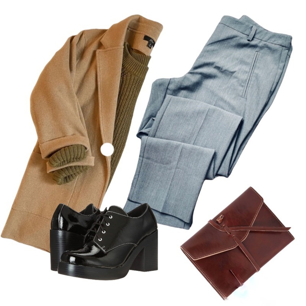 TOP SHOP Cigarette Trouser Dressy Pants Light Academia